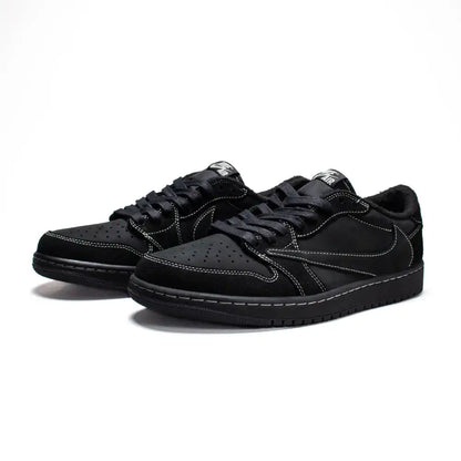 Retro Low Top Sneakers - Black Phantom